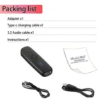 M27 Bluetooth 5.2 Wireless Stereo Music Receiver Transmitter Handsfree 3.5mm Aux Audio Car Kit - Image 6