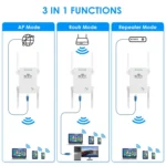 U8 300Mbps Wireless WiFi Repeater Extender Router Wi-Fi Signal Amplifier WiFi Booster - Image 5