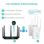 U10 1200Mbps Signal Booster WiFi Extender WiFi Antenna Dual Band 5G Wireless Signal Repeater - Image 4