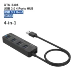Onten 5305 4 in 1 USB3.0 4-Ports HUB Docking Station - Image 2