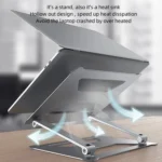 Boneruy P18 Ergonomic Desk Aluminum Holder for 14-17.3 Inch Laptops - Image 3