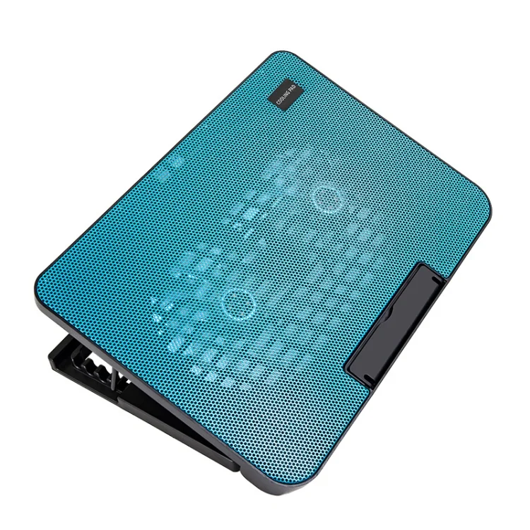 N99 USB Dual Fan Hollow Carved Design Heat Dissipation Laptop Cooling Pad