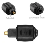 JUNSUNMAY Optical 3.5mm Female Mini Jack Plug to Digital Toslink Male Audio Adapter Connector - Image 2