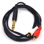 JUNSUNMAY 6.35mm Male TRS Stereo Plug to 2 RCA Phono Male Audio Cable Connector - Image 5