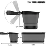 L65 Car Can Be Contraction And Expanded And Storing Car Vanity Mirror Car Storage Box - Image 4