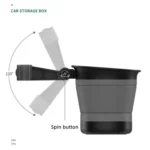 L65 Car Can Be Contraction And Expanded And Storing Car Vanity Mirror Car Storage Box - Image 5