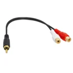 JUNSUNMAY RCA Male to 2 RCA Female Stereo Audio Adapter Connector, Length: 0.25m - Image 4