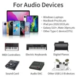 JUNSUNMAY USB Type-C Female to Male USB 2.0 Type-B Adapter Converter Connector for Printers Scanner Electric Piano - Image 6