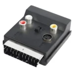 JUNSUNMAY 21 Pin Scart Male to Female S-Video 3 RCA Adapter Switchable in Out Audio Converter - Image 2