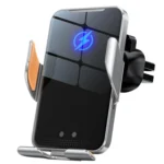 C9 Car Wireless Charger Phone Holder Infrared Auto-Clamping Metal Phone Mount Car Charger - Image 2