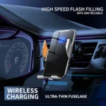 C9 Car Wireless Charger Phone Holder Infrared Auto-Clamping Metal Phone Mount Car Charger - Image 3