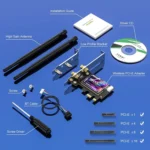 EDUP EP-9658 PCI-E WiFi 6 Card AX1800M Bluetooth 5.2 Adapter for Desktop PC, 2.4GHz/5.8GHz Dual Band Wireless PCI-E Internal Network Card - Image 13