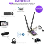 EDUP EP-9658 PCI-E WiFi 6 Card AX1800M Bluetooth 5.2 Adapter for Desktop PC, 2.4GHz/5.8GHz Dual Band Wireless PCI-E Internal Network Card - Image 6