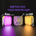 TV-6RGB Hand-Held TOFU 6W Fill Light Mini Portable RGB LED Video Light - Image 2
