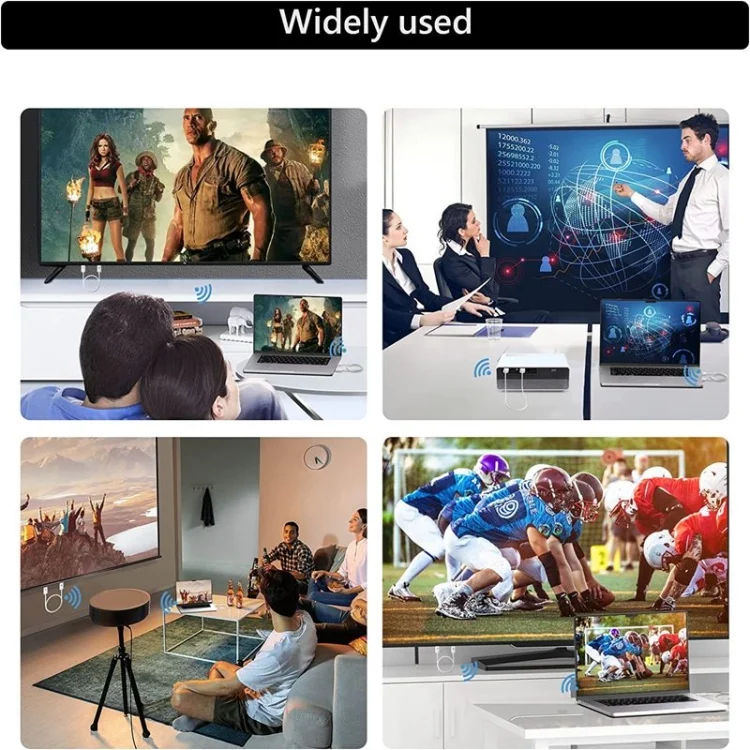 SYA0022220_11.webp Wireless HDMI Transmitter and Receiver Kit, HDMI Wireless Extender Adapter, 1080P 60fps Video Audio Projecting for PC, Laptop, Camera to HDTV/Projector - Image 12
