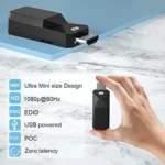 HDMI Extender 165ft Audio Video 1080P Over Cat5 Cat6 Ethernet Cable Transmit Lossless Signal HDMI Long Distance Extension Adapter - Image 4
