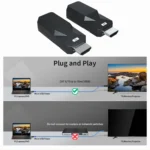 HDMI Extender 165ft Audio Video 1080P Over Cat5 Cat6 Ethernet Cable Transmit Lossless Signal HDMI Long Distance Extension Adapter - Image 8