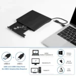 BT638 Notebook Desktop External USB 3.0 Portable CD Player CD-RW Optical Drive Burner - Image 4