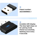 OY313 USB Bluetooth 5.3 Adapter Wireless Transmitter Receiver For PC Windows 11 10 8 7 - Image 3