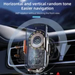 C12 Wireless Fast Charging Car Bracket Interior Cup Air Outlet Fixing Clip Induction Luminous LOGO - Image 4