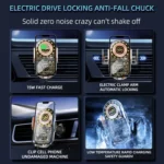 C12 Wireless Fast Charging Car Bracket Interior Cup Air Outlet Fixing Clip Induction Luminous LOGO - Image 5