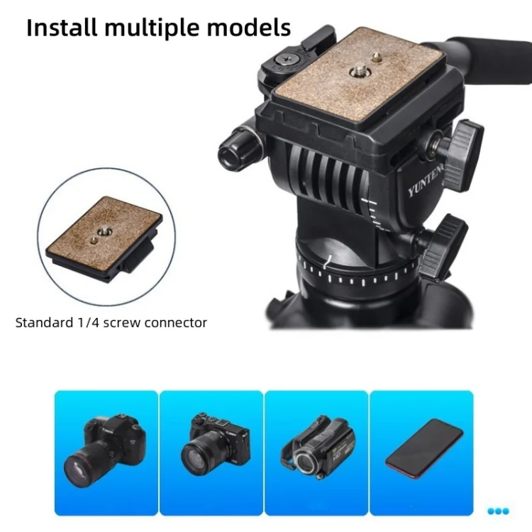 SYA0022460_2.webp Yunteng VCT-3000 Professional Aluminum Tripod Camera Stand with Pan Head - Image 3