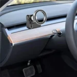 CZ-156 For Tesla Phone Holder Anti-Slip Shockproof Phone Bracket Magnetic Car Mount - Image 5