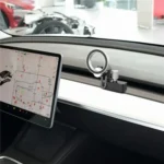 CZ-156 For Tesla Phone Holder Anti-Slip Shockproof Phone Bracket Magnetic Car Mount - Image 6