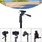 JMARY KP2206 Multi-functional Adjustable Portable Camera Tripod 1.7m Floor Stand - Image 3