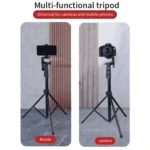 JMARY KP2206 Multi-functional Adjustable Portable Camera Tripod 1.7m Floor Stand - Image 6