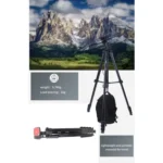 JMARY KP2209 Horizontal Extension Rod Cell Phone Camera Folding Tripod Stand - Image 4