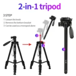 JMARY KP2254 Three colors are available Cell Phone SLR Outdoor Photography Tripod Stand - Image 3