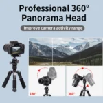 JMARY KT25+H30 For Selfie Live Streaming Lightweight Portable Desktop Mini Tripod Set - Image 6