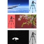 JMARY KP-2203 Portable Aluminum Alloy Telescopic SLR Camera Phone Photography Tripod - Image 6