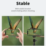 JMARY MT38 Travel Tripod Phone Holder 1.68m Telescopic Vlogging Camera Mount Tripod Stand - Image 6