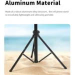 JMARY MT38 Travel Tripod Phone Holder 1.68m Telescopic Vlogging Camera Mount Tripod Stand - Image 7