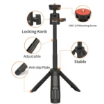 JMARY MT19 Desktop Stand Portable Mini Selfie Stick Camera Mobile Phone Holder  Tripod - Image 3