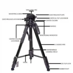 JMARY KP2264 Portable Detachable Tripod Mobile Phone SLR Camera Aluminium Alloy Stand - Image 4