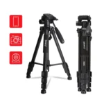 JMARY KP2234 Telescopic Aluminum Alloy SLR Camera Phone Live Streaming  Photography Tripod - Image 2