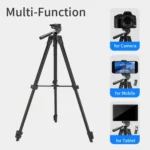JMARY KP2205 Travel Tripod Mobile Phone Holder Telescopic Camera Mount Tripod Stand - Image 3