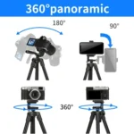 JMARY KP2205 Travel Tripod Mobile Phone Holder Telescopic Camera Mount Tripod Stand - Image 4