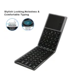 FK328T Cell Phone Tablet Laptop Wireless Bluetooth Keyboard Portable 3-Folded Keyboard - Image 4