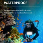 JMARY FM-72RGB Rechargeable Diving Photography RGB IPX8 Waterproof Camera LED Fill Light - Image 4