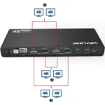 Wavlink UG69DK1 5K Type-C Dual Display USB 3.0 Video Gigabit Ethernet HDMI Docking Station - Image 5