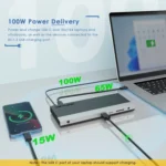 Wavlink UMD05 Display Port HDMI Port RJ45 Ethernet Triple Display MST Laptop Docking Station - Image 5