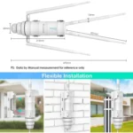 WAVLINK WN572HP3 AC1200 Dual Band Weatherproof Wireless Router Outdoor WiFi Extender - Image 5