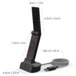 WAVLINK WN690A5D For PC AC1900M USB 3.0 Network Card 2.4GHz 5GHz Dual Band Wireless Adapter - Image 7