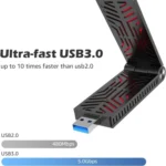 WAVLINK WN690X1 For PC AX1800 WiFi 6 Wireless-AX USB3.0 Adapter Dual Band Network Adapter - Image 2