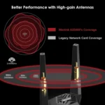 WAVLINK WN675X3-PCIE Tri-band 5400Mbps WiFi 6E PCIe Wireless Adapter BT 5.3 Network Card - Image 2