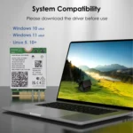 WAVLINK WN675X3M Tri-Band Wi-Fi 6E Network Card Module BT 5.2 5400Mbps Network Adapter - Image 3